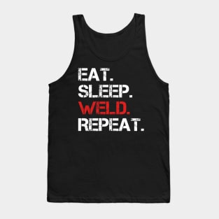 Eat Sleep Weld Repeat Tank Top